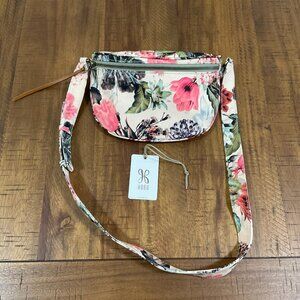 🆕 HOBO Vintage Juno Belt Bag in Cotton Canvas Botanical Floral
